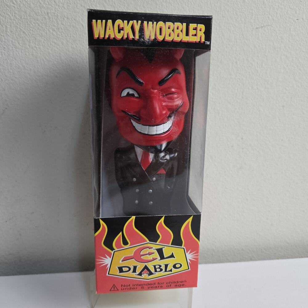 Vintage Funko El Diablo Wacky Wobbler - Black Coat